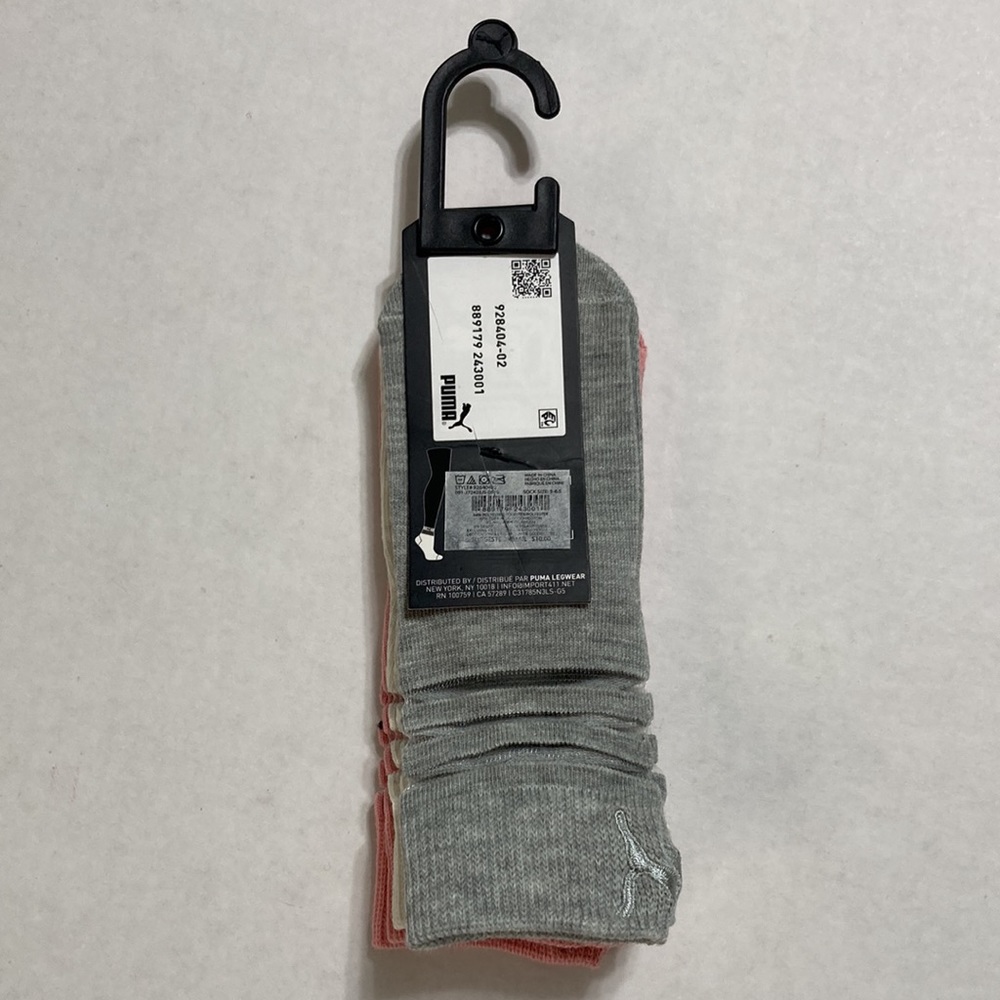 NWT Puma 3 Pair Low Cut Girl’s Socks - Picture 3 of 8
